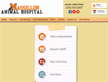Tablet Screenshot of massillonanimalhospital.com